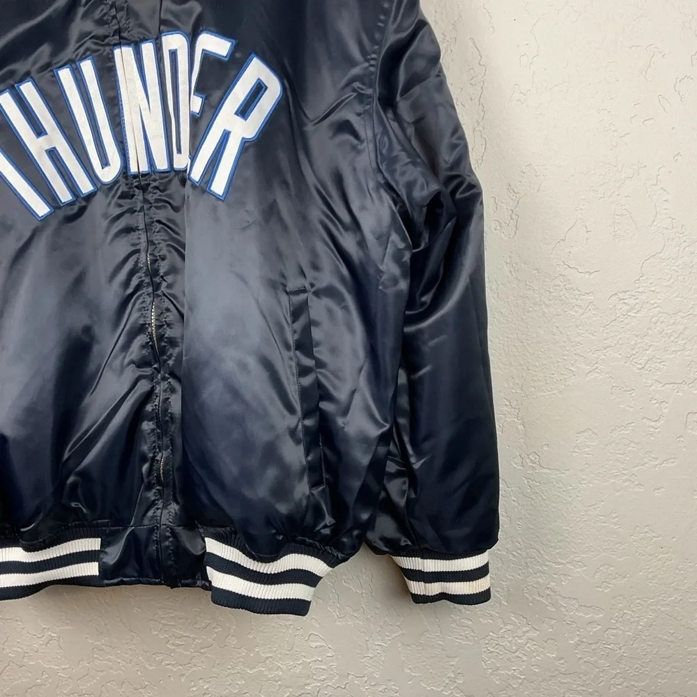 Men’s Majestic Oklahoma City Thunder NBA Satin Reversible Jacket Basketball 2XL